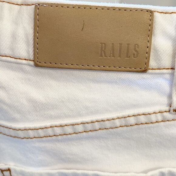 Rails Denim The Sunset High Rise Slim Flare Jeans in White Nordstrom - Picture 8 of 8